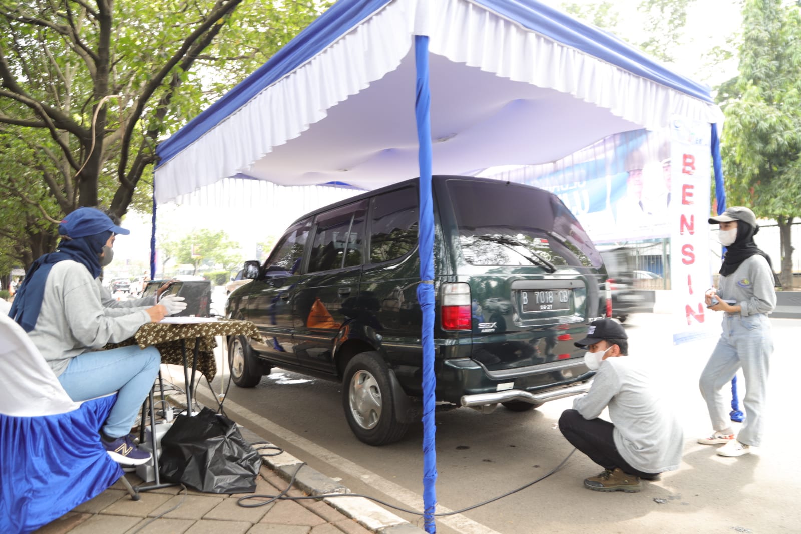 Uji emisi gratis digelar di tiga lokasi 