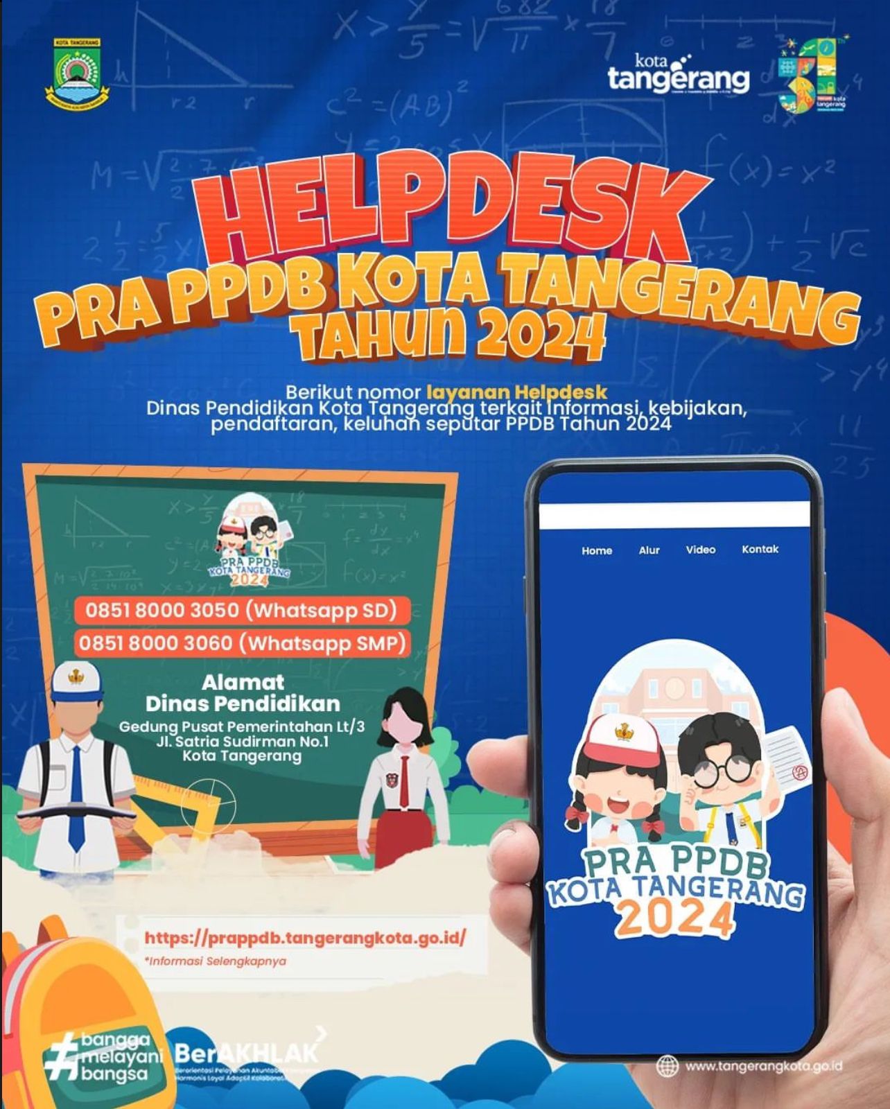 Ayo Manfaatkan Help Desk Pra PPDB SMP Negeri di Kota Tangerang   