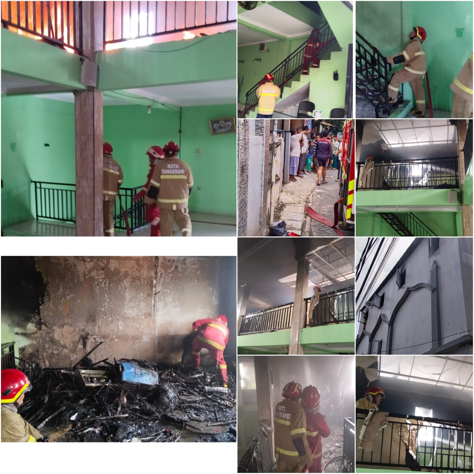 tanggap-darurat-bpbd-kota-tangerang-padamkan-api-di-pesantren-al-fikriyah