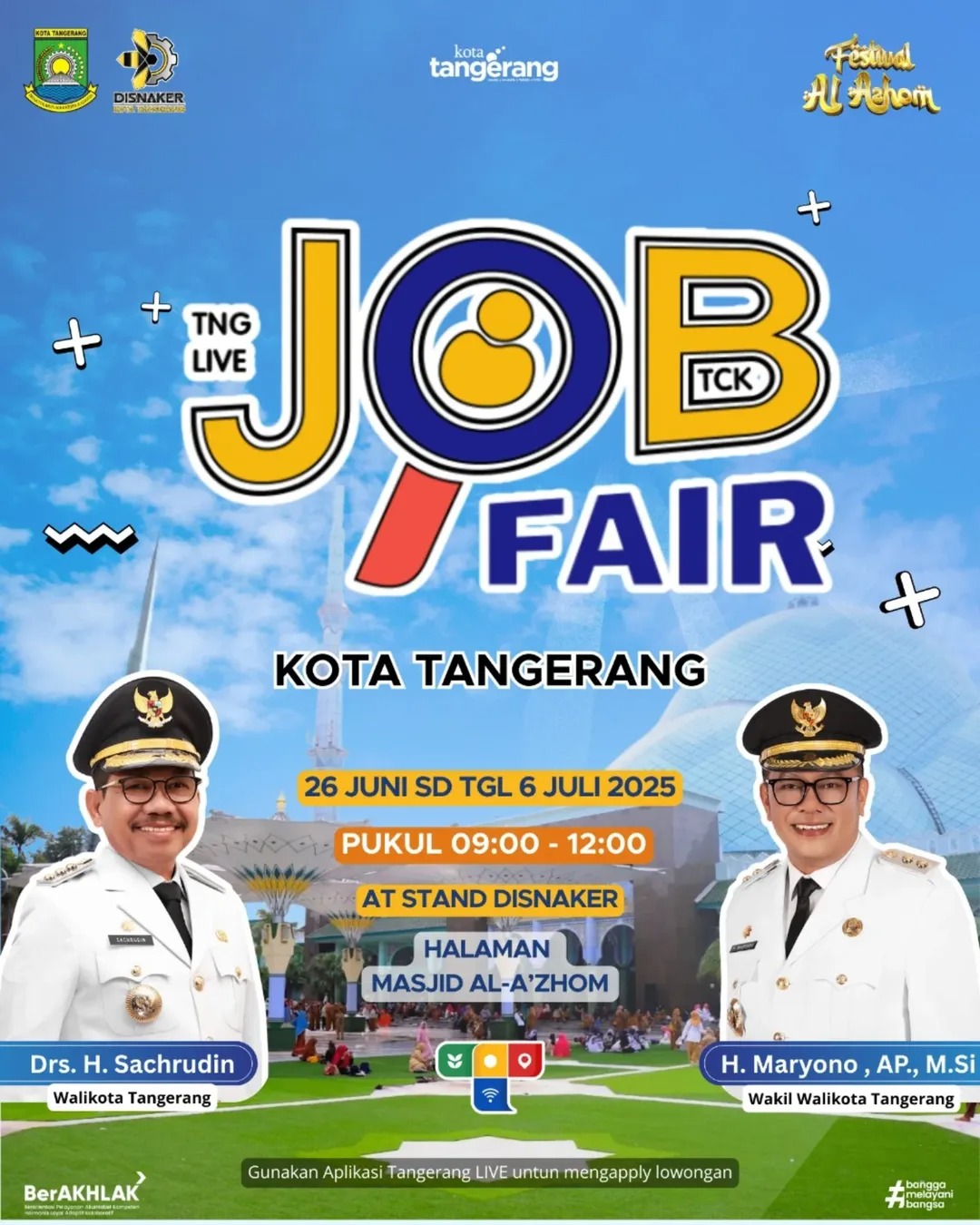 job-fair-festival-al-azhom-kota-tangerang-diserbu-ratusan-pencari-kerja-catat-1-599-lamaran-masuk