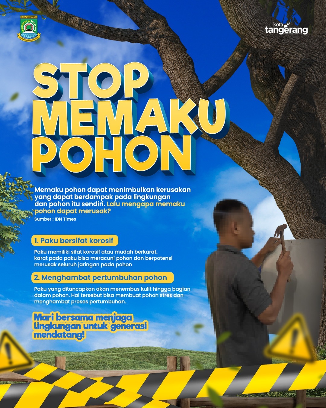 pemkot-tangerang-ingatkan-memaku-pohon-bisa-kena-denda-rp50-juta