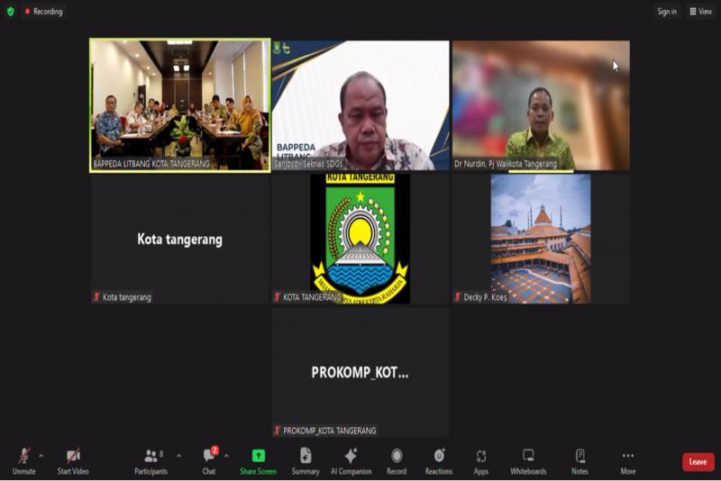 Pj Wali Kota : Dukung Pembangunan Berkelanjutan Lewat Integrasi Data