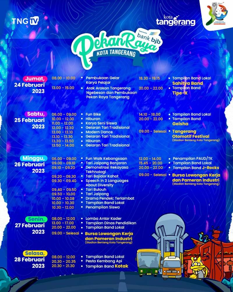 Pekan Raya Kota Tangerang dimeriahkan dengan berbagai event